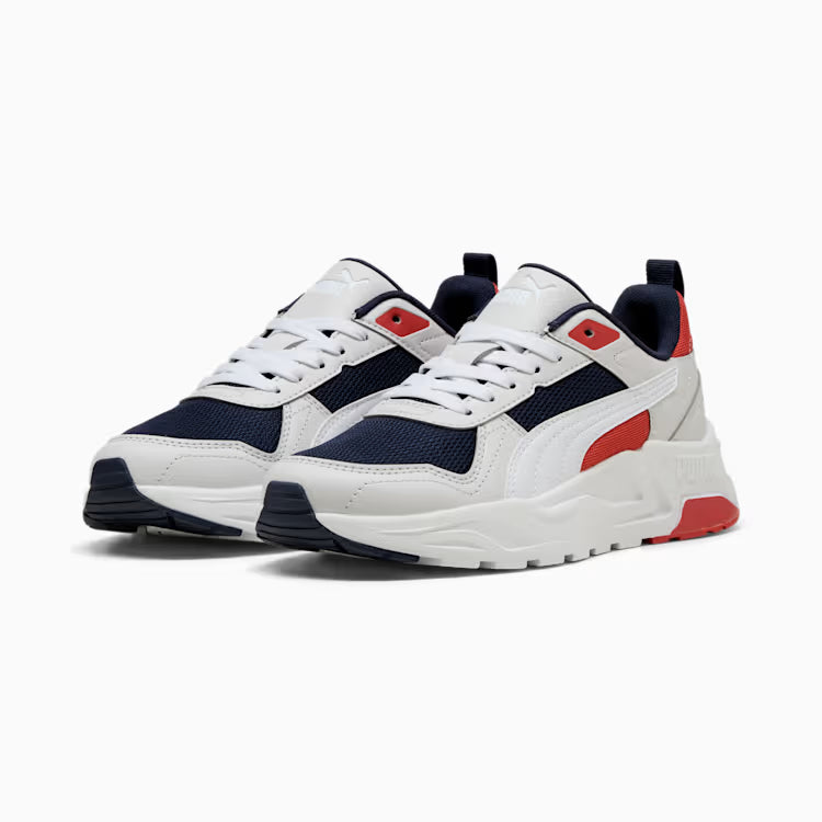 PUM Trinity 2 LT - White/Feather Gray/Red Fire