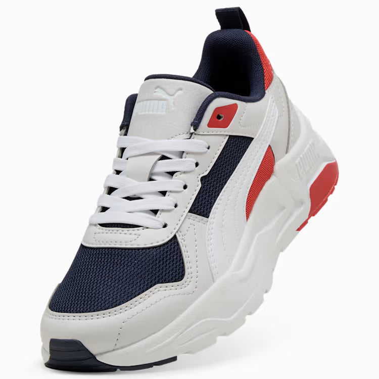 PUM Trinity 2 LT - White/Feather Gray/Red Fire